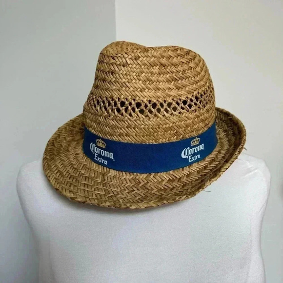 Corona festival  straw fedora hat - Picture 3 of 5